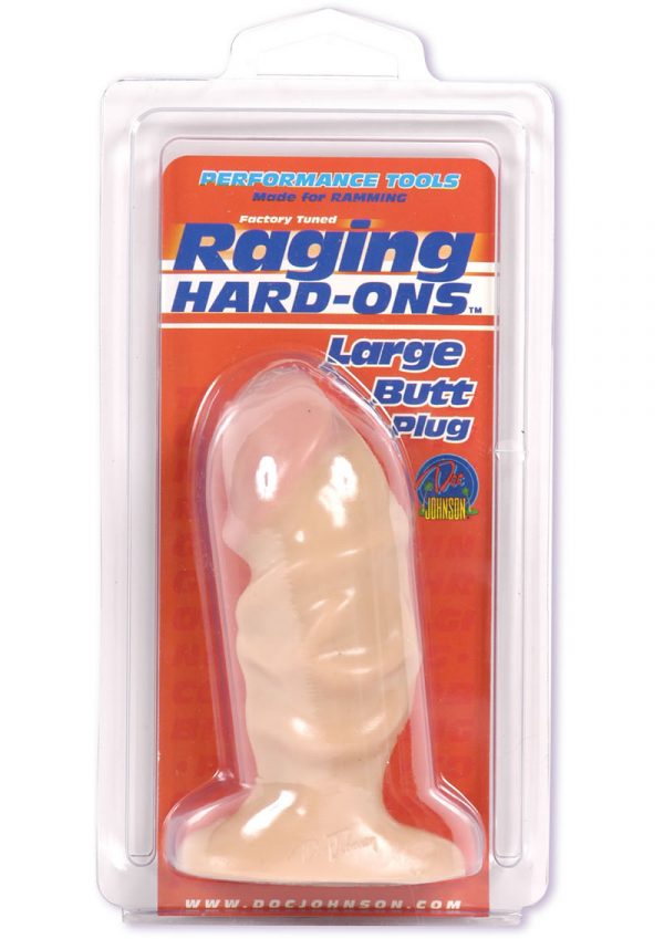 Raging Hard Ons Butt Plug Large 4.5 Inch Flesh