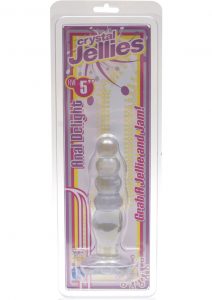 Crystal Jellies Anal Delight Probe Sil A Gel 5 Inch Clear