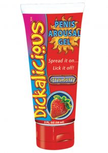 Dickalicious Penis Arousal Gel 2 Ounce Strawberry