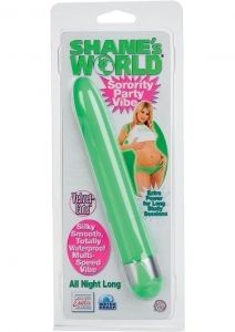 SHANES WORLD SORORITY PARTY VIBE ALL NIGHT LONG 6.5 INCH GREEN