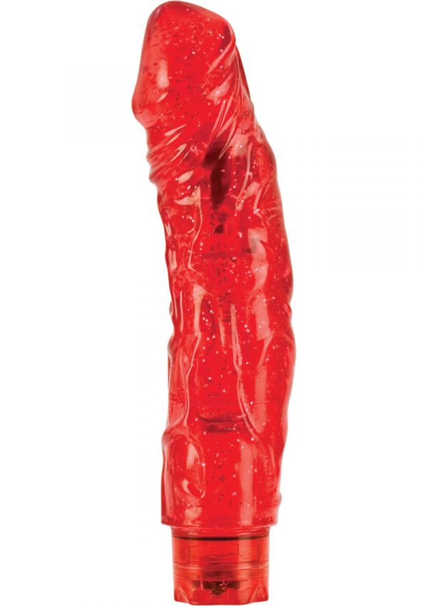 Love Vibes Big Boy Lover 10 X Realistic Jelly Vibrator Waterproof Red 9 Inch