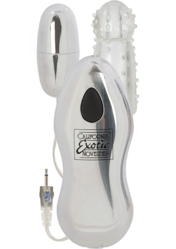Sterling Collection Combo Pack 3 Standard Silver Plug In Bullet with Sleeve 2 Speed Push Button Controller