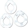 All American Triple Rings Silicone Cockrings Waterproof Clear