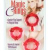 Magic C Rings Set Of 3 Red