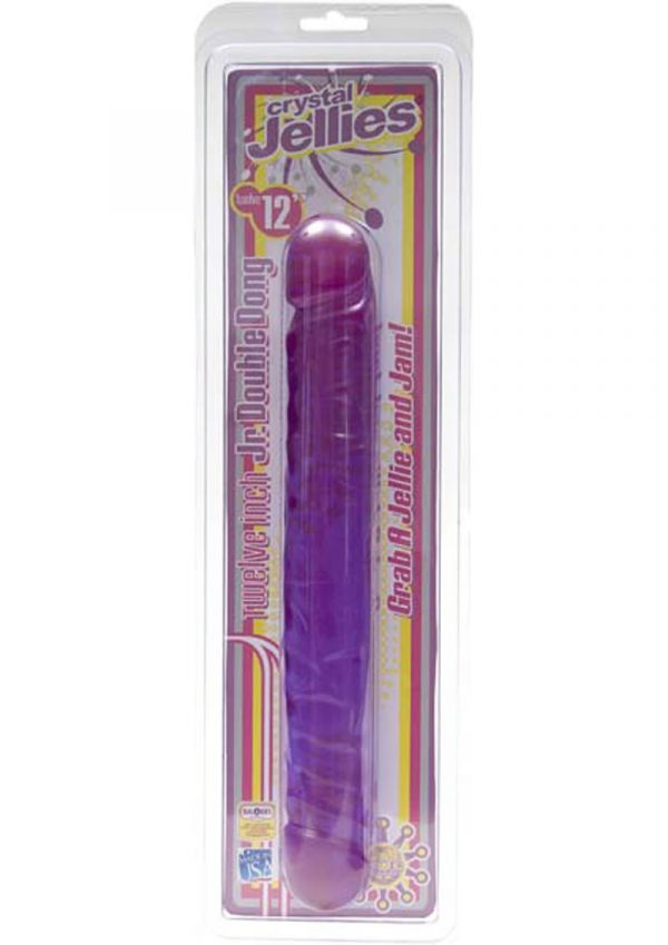 Crystal Jellies Junior Double Dong Sil A Gel 12 Inch Purple