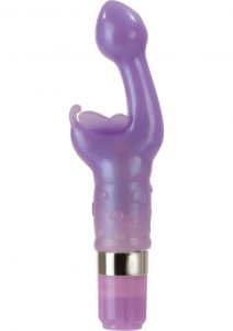 PLATINUM EDITION BUTTERFLY KISS MULTIFUCTION WATERPROOF 2.75 INCH PURPLE