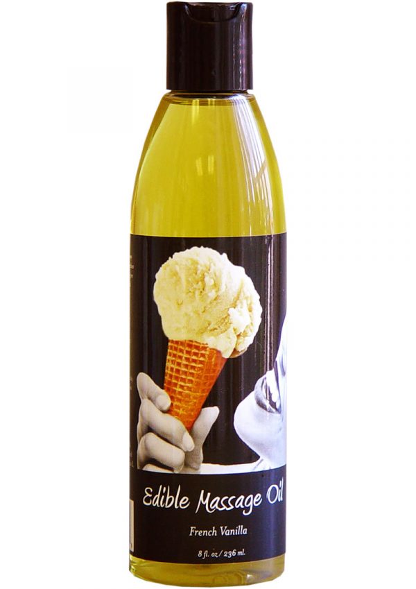 Edible Massage Oil French Vanilla 8 Ounce