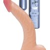 Real Skin All American Whoppers Vibrating Dong With Balls 8 Inch Flesh
