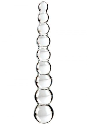 Icicles No 2 Glass Anal Probe 8.5 Inch Clear