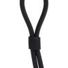 Silicone Stud Lasso Adjustable Cock Ring Black