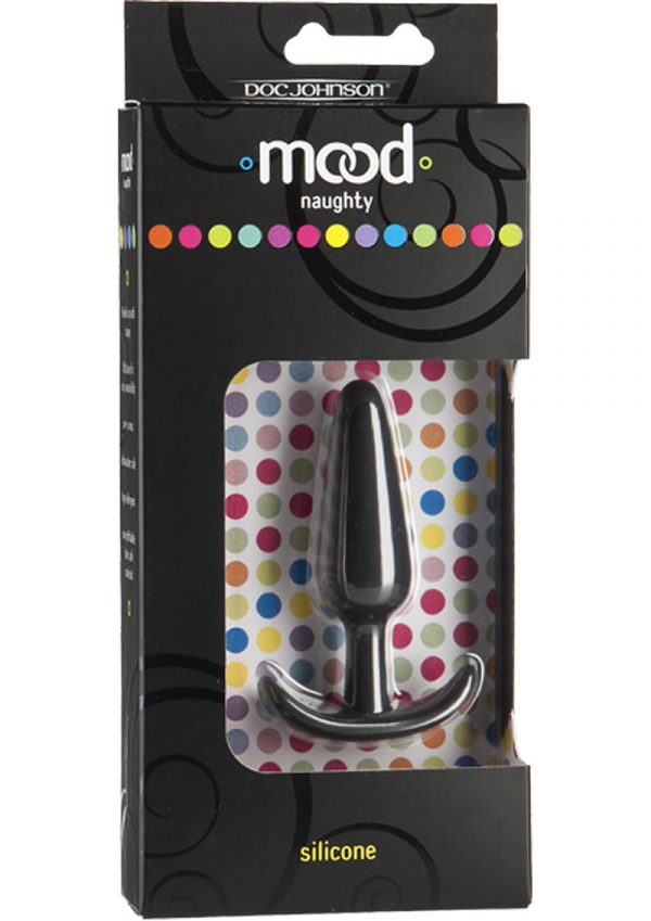 Mood Naughty Silicone Anal Plug Small Black