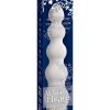 White Nights Ribbed Vibe Waterproof 7 Inch White