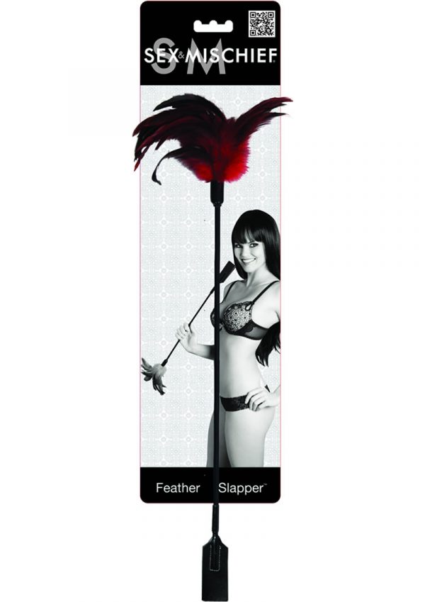 Sex And Mischief Feather Slapper Black