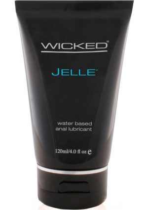 Wicked Jelle Water Based Anal Lubricant Unscented 4 Ounce