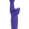 Silicone Butterfly Kiss Dual Motor Vibe Waterproof Purple
