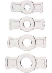 TitanMen Tools Cock Ring Set Clear 4 Each Per Set