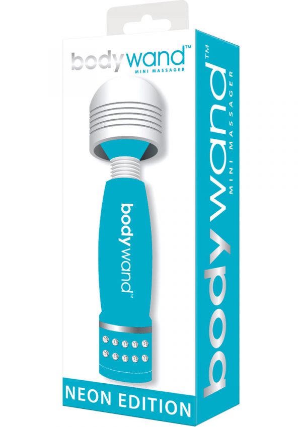 Bodywand Neon Edition Mini Massager Blue 4 Inch