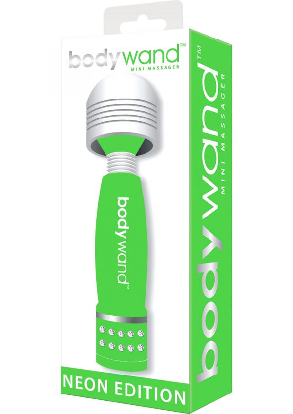 Bodywand Neon Edition Mini Massager Green 4 Inch