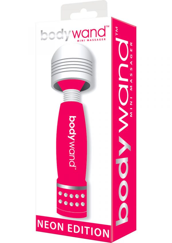 Bodywand Neon Edition Mini Massager Pink 4 Inch