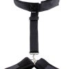 Fetish Fantasy Series Gag and Wrist Restraint Black