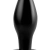 Anal Fantasy Collection Medium Silicone Plug Kit Black 4.25 Inch