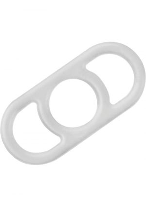 Precision Pump Erection Enhancer Silicone Cock Ring Clear