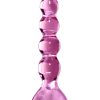 Icicles No 43 Beaded Glass Pink