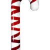 Icicles No 59 Candy Cane Glass Massager Clear/Red