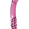 Icicles No 57 Double-Sided Glass Massager Pink 9 Inch