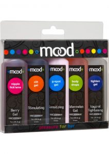 Mood Pleasure For Her Enhancement Gels Assorted Gels 1 Ounce 5 Each Per Pack