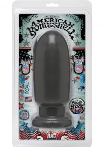American Bombshell Shellshock Anal Plug Grey 8.5 Inch Long 10.36 Inch Girth