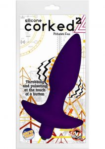 Corked 02 Silicone Anal Plug Waterproof Lavender Medium