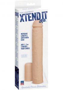 Xtend It Kit Realistic Penis Extender White 9 Inch