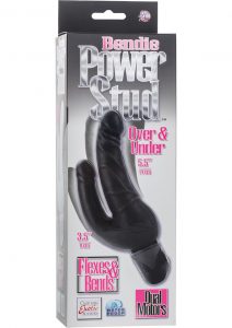 Bendie Power Stud Over and Under Double Dildo Waterproof Black