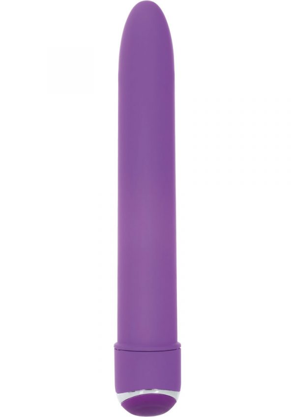 7 Function Classic Chic Standard Velvet Cote Vibrator Waterproof Purple 6 Inch