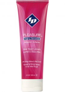 ID Pleasure Tingling Sensation Water Based Lubricant 4 Ounce Travel Tube