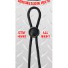 Mack Tuff Adjustable Silicone Cock Tie Black