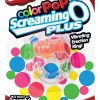 Color Pop Quickie Screaming O Plus Vibrating Ring Silicone Cockring Orange