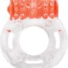 Color Pop Quickie Screaming O Plus Vibrating Ring Silicone Cockring Orange