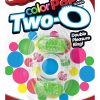 Color Pop Quickie Two O Silicone Dual Vibrating Cockring Green