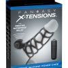 Fantasy Xtensions Silicone Extreme Power Vibrating Cock Cage Black