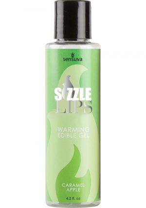 Sizzle Lips Warming Edible Gel Caramel Apple 4.2 Ounce