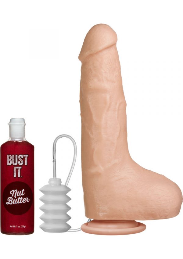 Bust It Squirting Realistic Cock White 8.5 Inch