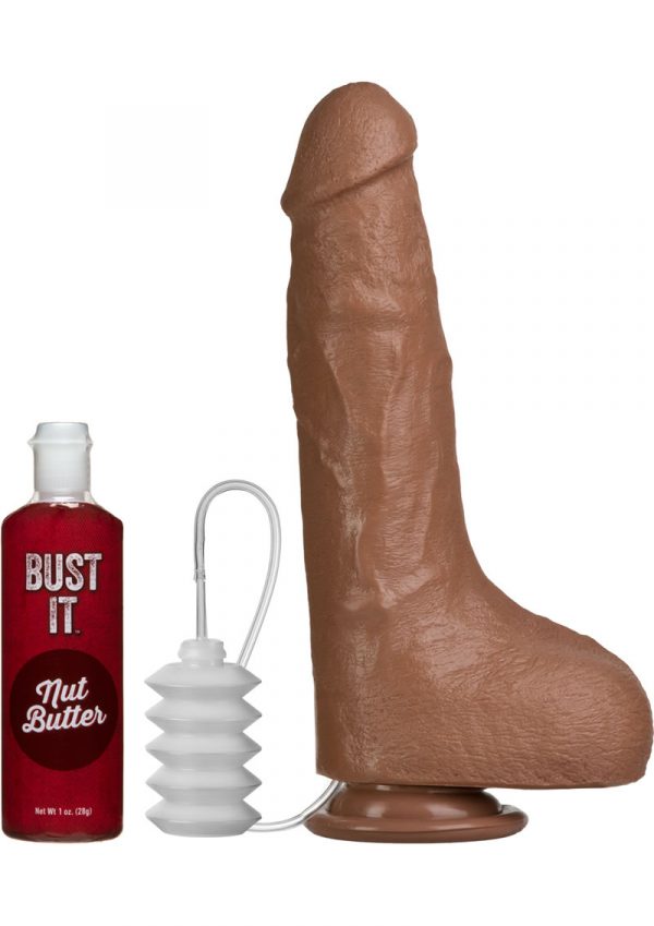 Bust It Squirting Realistic Cock Brown 8.5 Inch