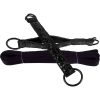 Sinful Black Vinyl Bed Restraint Straps Black