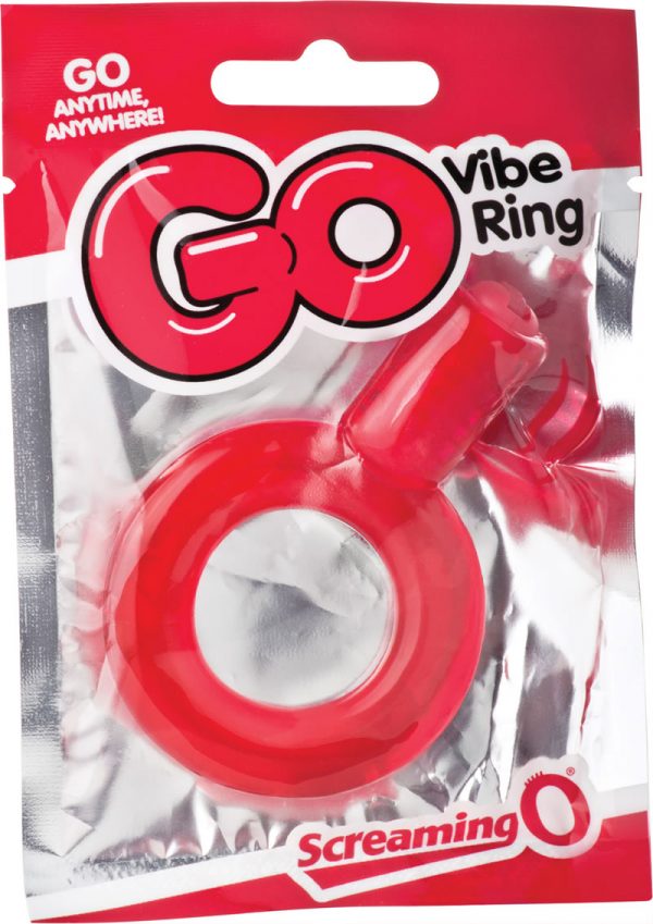 Go Vibe Ring Disposable Cockring Red