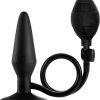 Booty Call Booty Pumper Silicone Inflatable Anal Plug Medium Black