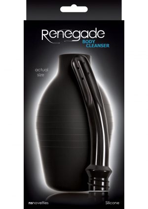 Renegade Body Cleanser Silicone Enema Black