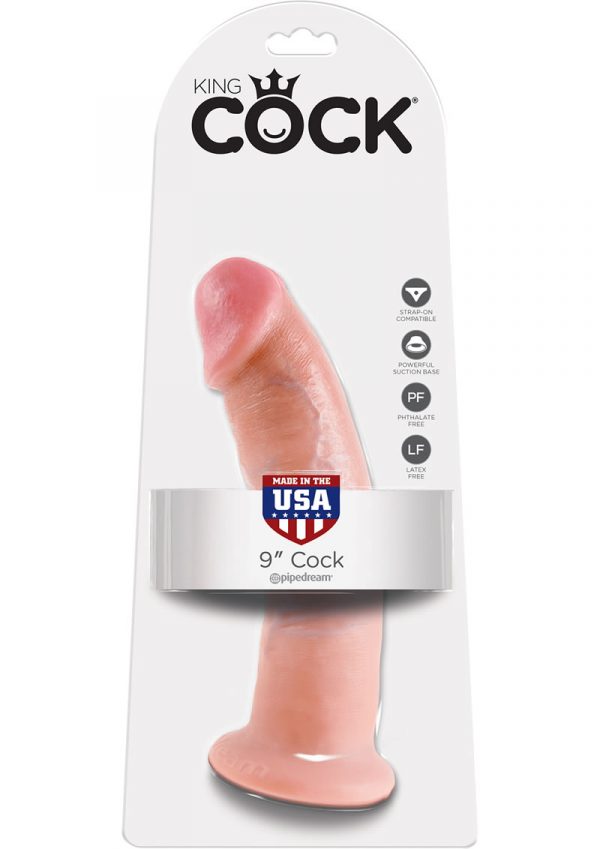 King Cock Realistic Dildo Flesh 9 Inch