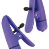 Nipple Play Nipplettes Vibrating Clamps Waterproof Purple